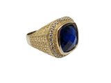 Bague pierre Bleu en or 10k model 2020