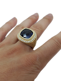 Bague pierre Bleu en or 10k model 2020