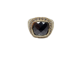 Bague pierre noir en or 10k model 2020