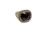 Bague pierre noir en or 10k model 2020