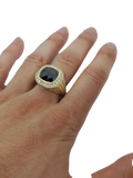 Bague pierre noir en or 10k model 2020