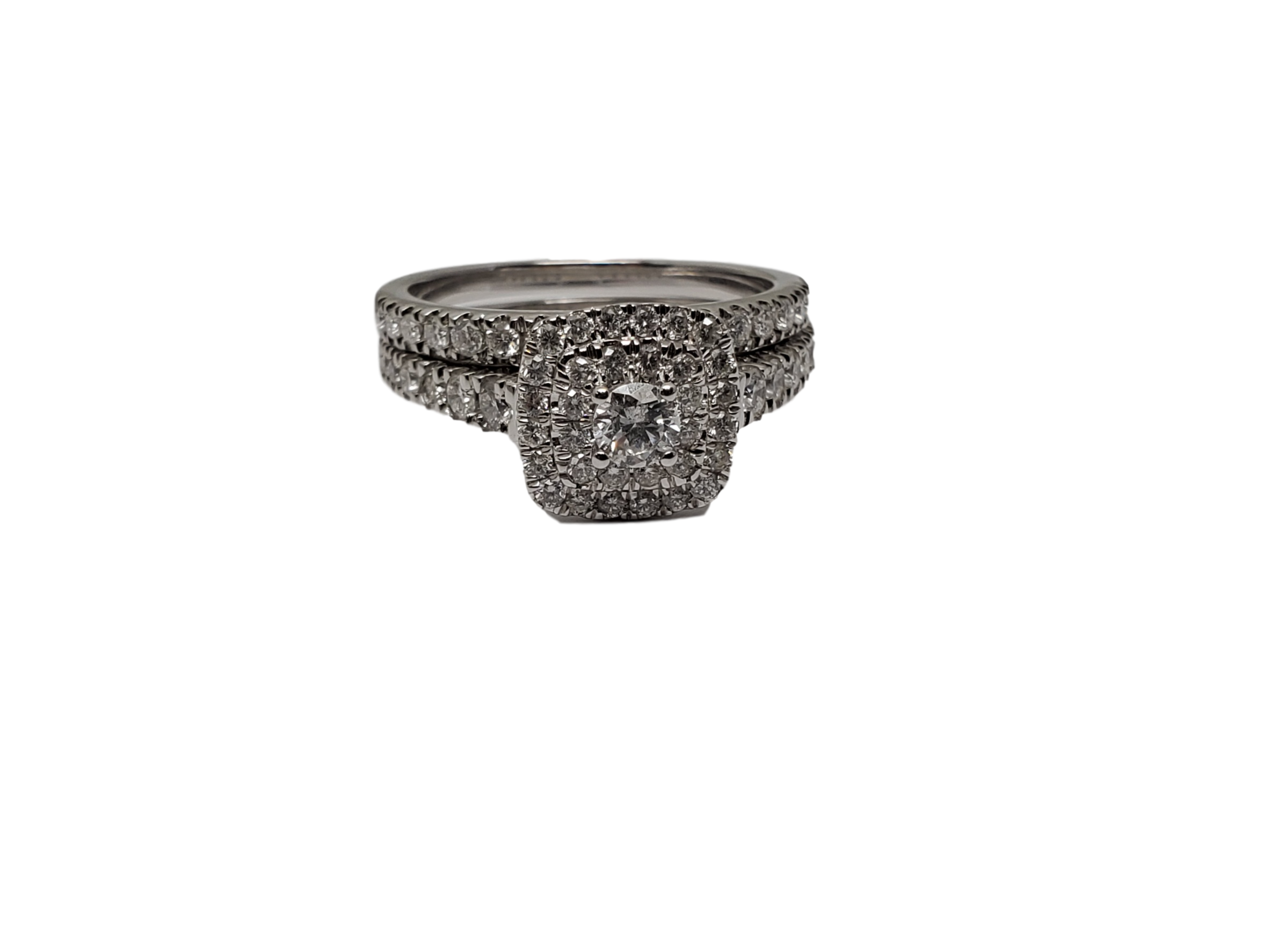 Bague Laura 1.00ct diamants en or blanc 10K