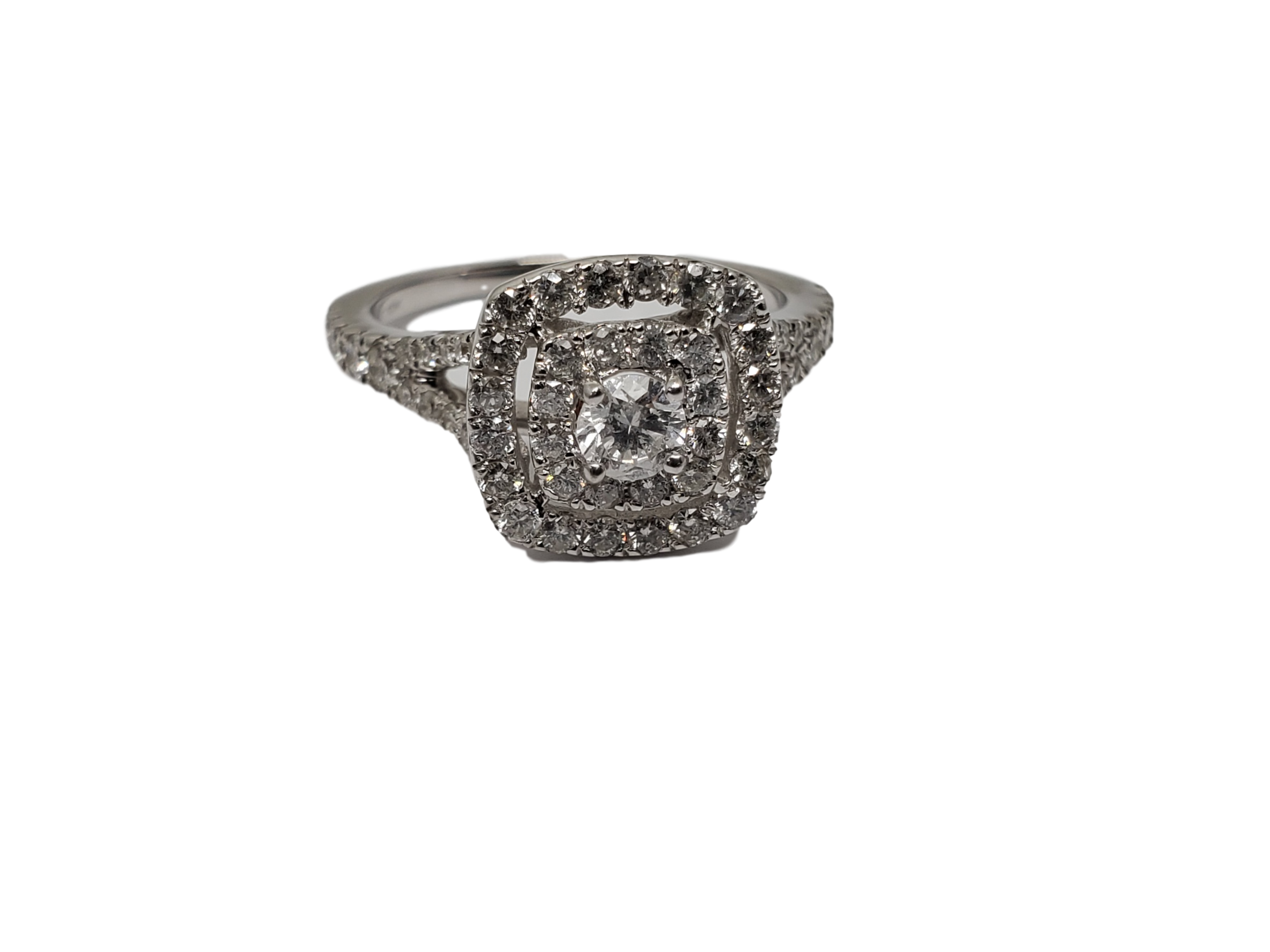 Bague Maria 1.00ct diamants en or blanc 10K