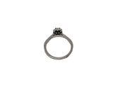 Bague 0.25ct diamants en or blanc 10K