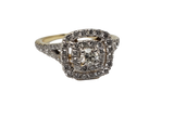 Bague 1.00ct diamants en or blanc 10K