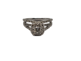 Bague 1.00ct diamants en or blanc 14K