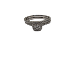 Bague Rosa 0.50ct diamants en or blanc 14K