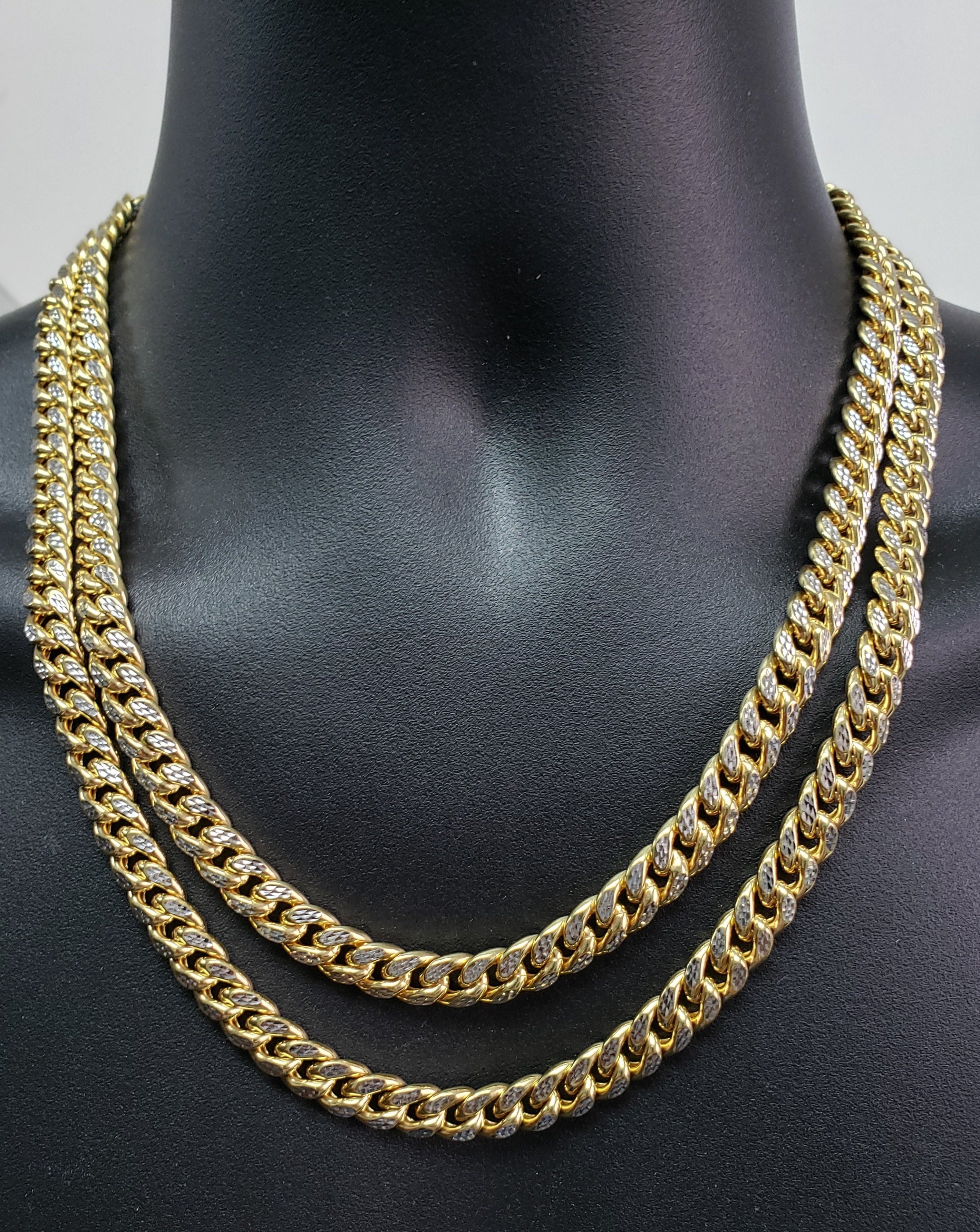 Miami cuban link Special Edition Diamond cut 8.5mm MCD85-Gold Custom