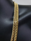 Chaine Miami Cuban Link 7.5mm en or 10k Italien | Miami Cuban Link Chain for Men 7.5mm Italian Yellow Gold 10k MC75-Gold Custom