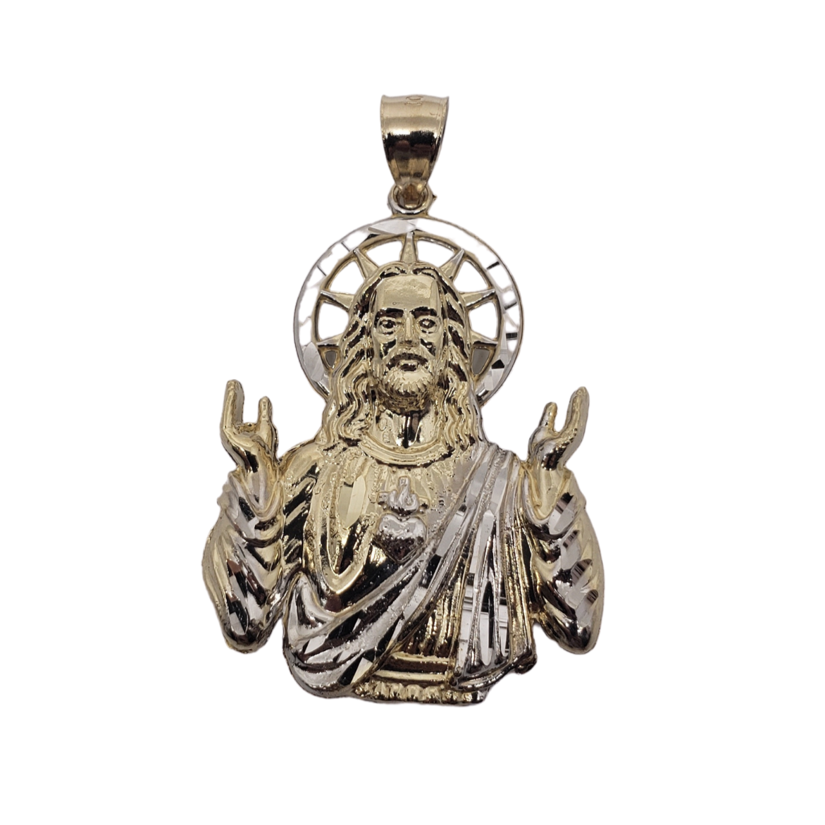Pendantif Full Crown Jesus en or 10k modele 2020 LA121