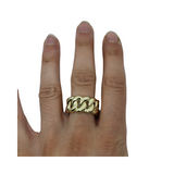 Bague Extra Large Cuban Link en or 10k model 2020 LA045