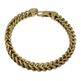 Bracelet Franco 6.5mm en or 10k Italien | Franco Bracelet for Men 6.5mm Italian Yellow Gold 10k B-FR65