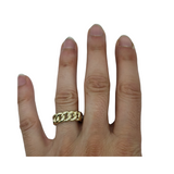 Bague Medium Cuban Link en or 10k model 2020 LA043