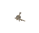 Smiley-ak47 0.58ct diamants en or 10K