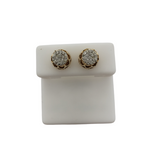 10K 0.30CT Diamond Stud Screw Back Earring DE-010