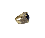 Bague Encino bleu en or 10k model 2020 LA002