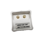 10K 0.35CT Diamond Stud Screw Back Earring DE-025