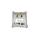 10K 0.50CT Diamond Stud Screw Back Earring DE-011