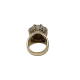 Bague Couronne 5.40ct de Diamants en or jaune 10k 2020