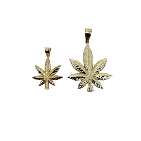 Pendantif Simple Mary-Jay Leaf en or 10k modele 2020 LA173