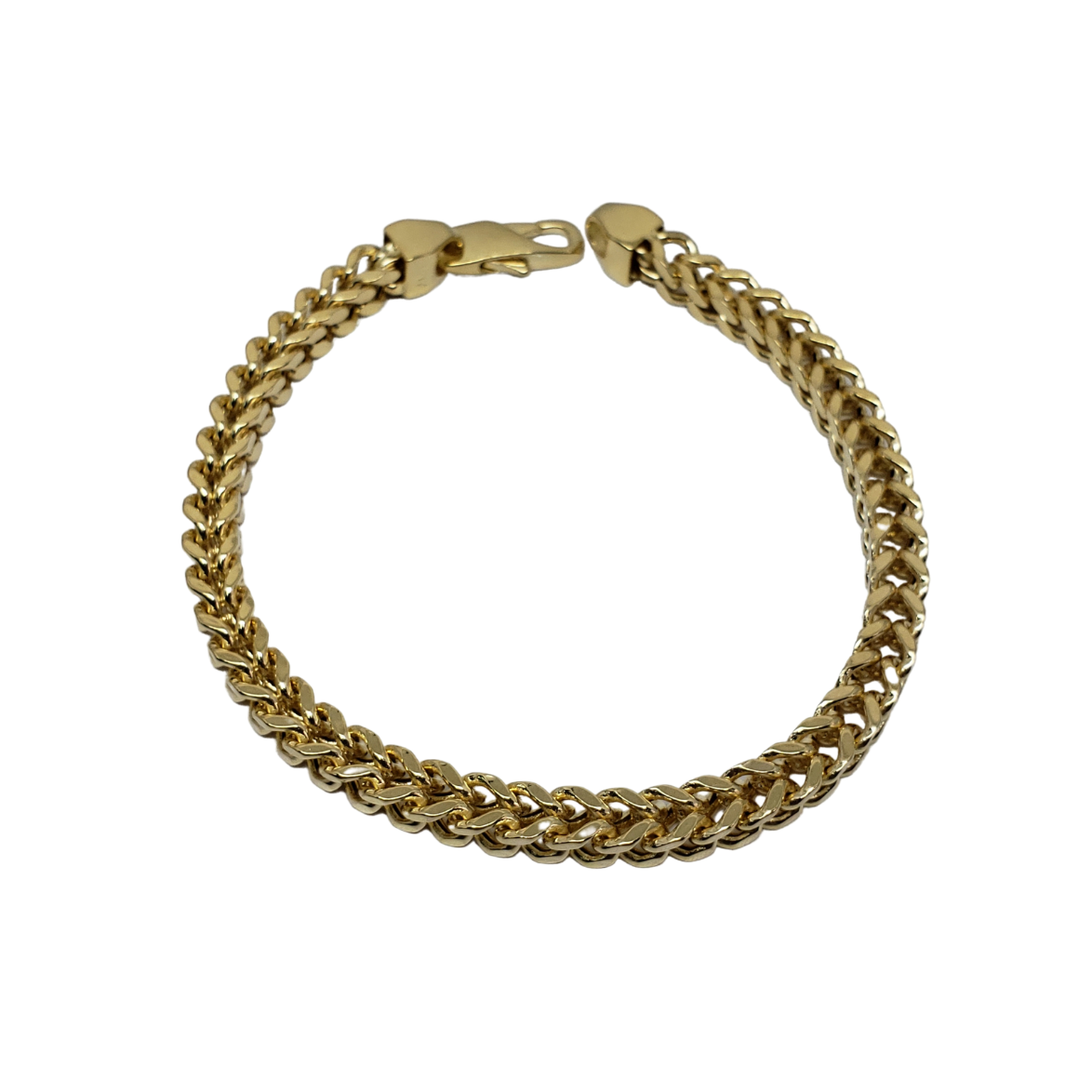 Bracelet Franco 5.5mm en or 10k Italien | Franco Bracelet for Men 5.5mm Italian Yellow Gold 10k B-FR55