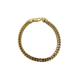 Bracelet Franco 5.5mm en or 10k Italien | Franco Bracelet for Men 5.5mm Italian Yellow Gold 10k B-FR55