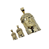 Pendantif Jesus Head W Stones  en or 10k modele 2020 LA194