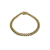 Bracelet Miami Cubaine Link 6mm en or 10k Italien | Miami Cuban Link Bracelet for Men 6mm Italian Yellow Gold 10k B-MC60-Gold Custom