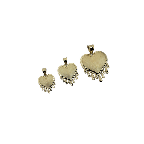 Pendantif Dripping Coeur en or 10k modele 2020 LA171