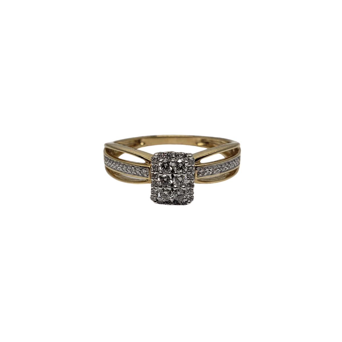 Bague Athena en or jaune 14k BUR-385