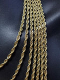 10K Gold Rope Chain 4mm edition 2020 Ultra Shinny | Ropechain 4mm Special Edition Ultra Shinny-Gold Custom