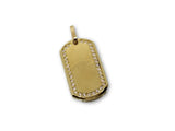 Army Tag en or 10k pour homme - orquebec