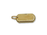 Army Tag en or 10k pour homme - orquebec