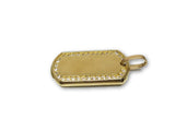 Army Tag en or 10k pour homme - orquebec