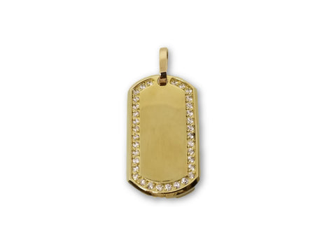 Army Tag en or 10k pour homme - orquebec