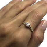 Bague 0.04ct Diamants en or 10k - orquebec