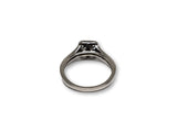 Bague 0.20ct de diamants en or blanc 10k - orquebec