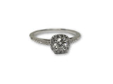 Bague 0.50ct diamants au centre + 0.25ct de diamants sur les coters - orquebec