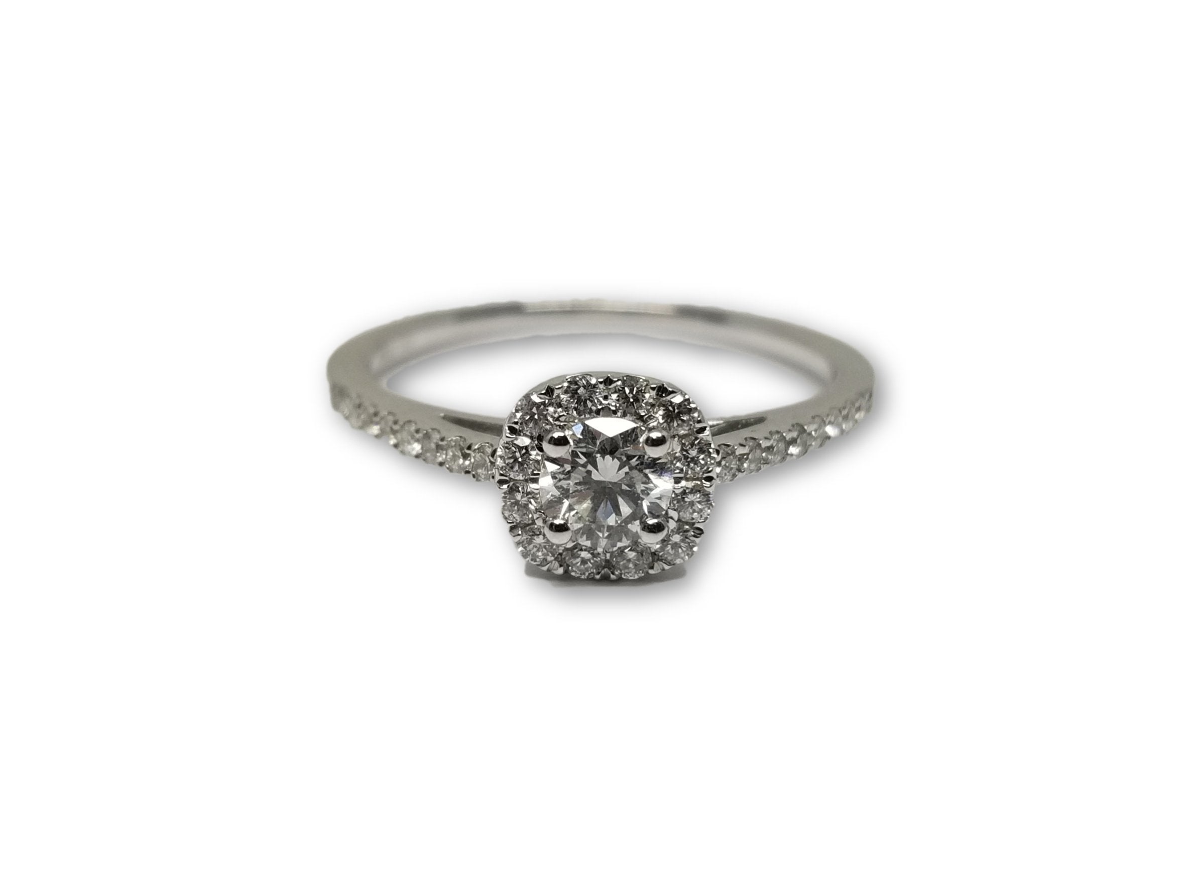 Bague 0.50ct diamants au centre + 0.25ct de diamants sur les coters - orquebec