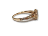 Bague 0.72CT de diamants  Cushion en or Rose 14K - orquebec