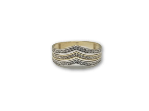 Bague 2 tons en or 10k pour elle - orquebec