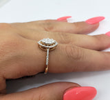 bague Aliya  0.35ct de diamants en or 14k Nouveaux - orquebec