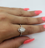 bague Aliya  0.35ct de diamants en or 14k Nouveaux - orquebec