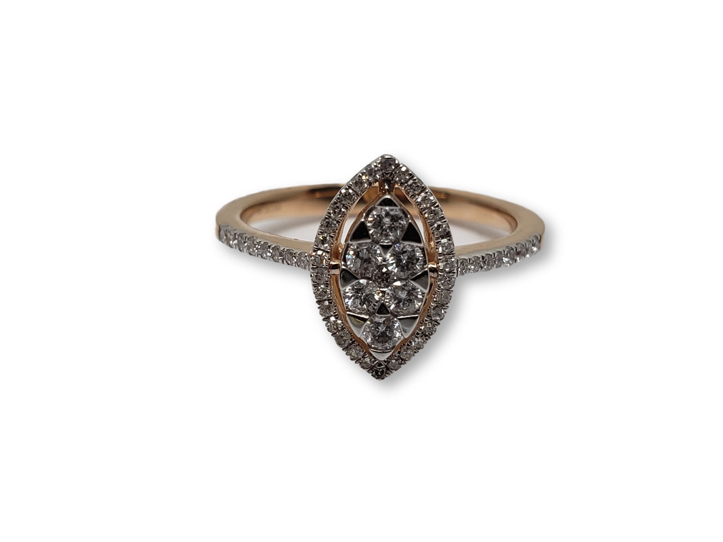 bague Aliya  0.35ct de diamants en or 14k Nouveaux - orquebec