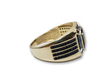 Bague Blacky3 en or 10k  Nouveaux - orquebec