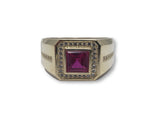 bague class en or 10k ruby rouge - orquebec