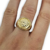 Bague classy versace en or 10k pour homme - orquebec