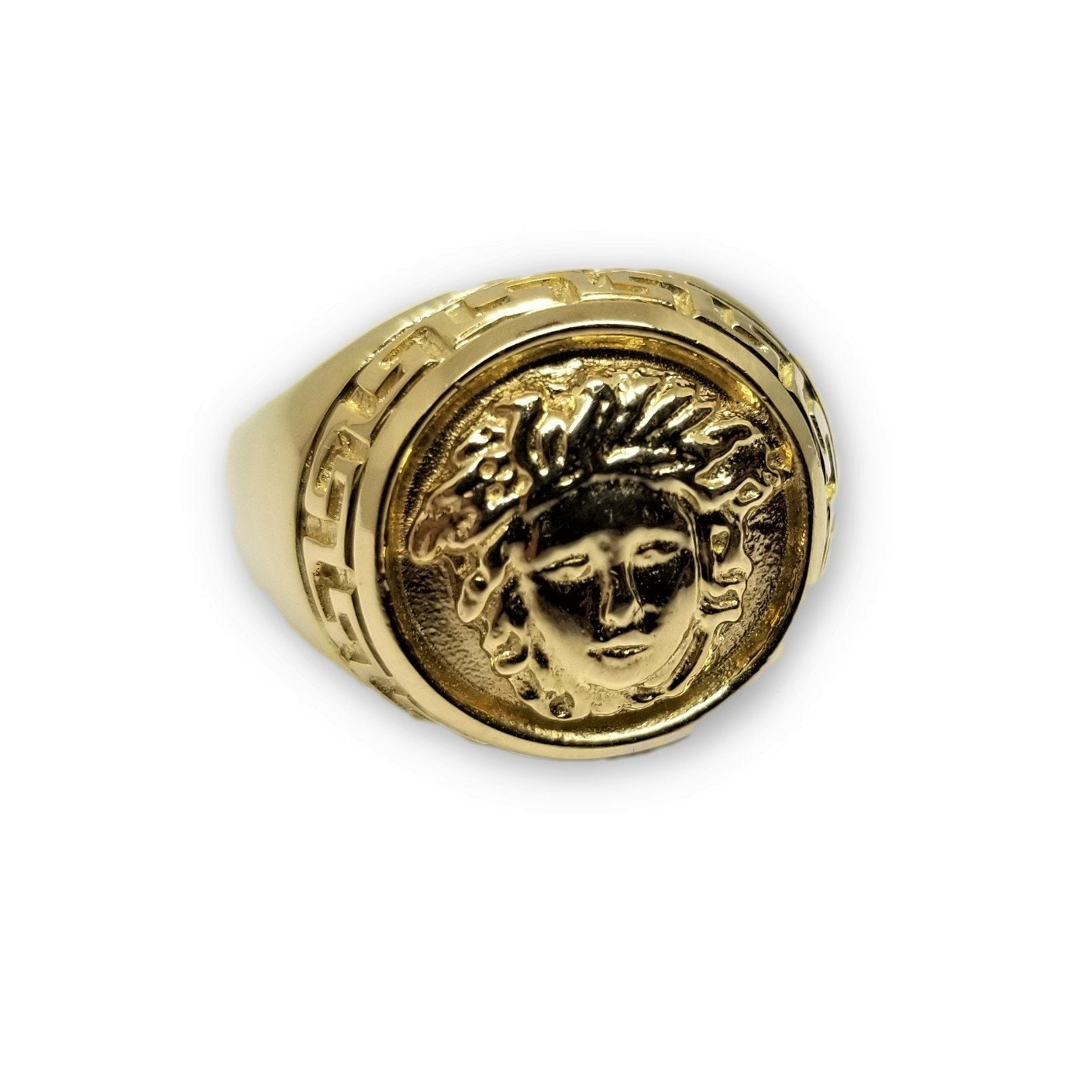 Bague classy versace en or 10k pour homme - orquebec