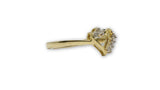 Bague coeur069 0.06 ct diamants en or 10K DRG-053 - orquebec