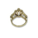 Bague Couronne Femme 10K or Jaune WGR-140 - orquebec